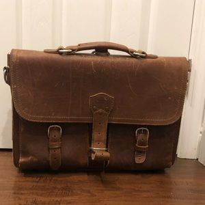 Men’s briefcase made by Saddleback leather co.
